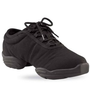 Capezio canvas split sole dancewear sneakers black